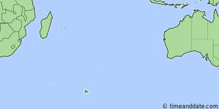 Location of Îles Kerguelen