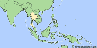 Location of Bangkok