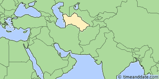Location of Ashgabat