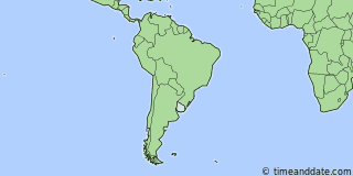 Location of Punta del Este
