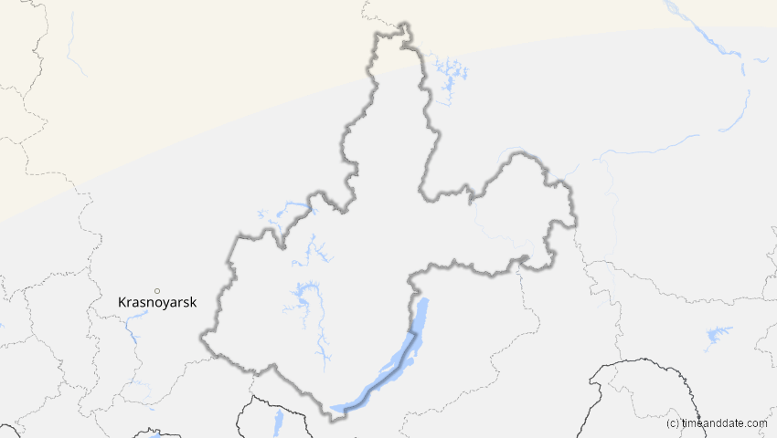 A map of Irkutsk, Russland, showing the path of the 31. Jul 2000 Partielle Sonnenfinsternis