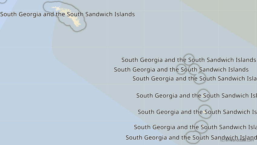 A map of Südgeorgien und die Südl. Sandwichinseln, showing the path of the 26. Jan 2009 Ringförmige Sonnenfinsternis