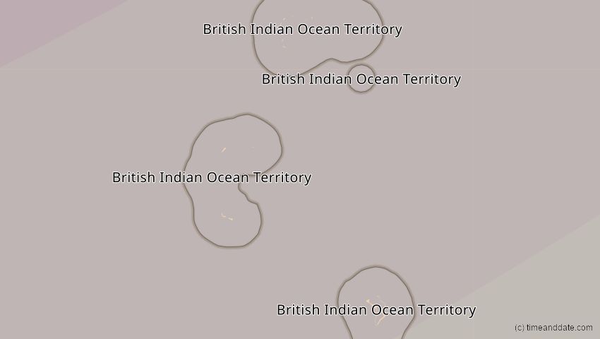 A map of Britisches Territorium im Indischen Ozean, showing the path of the 15. Jan 2010 Ringförmige Sonnenfinsternis