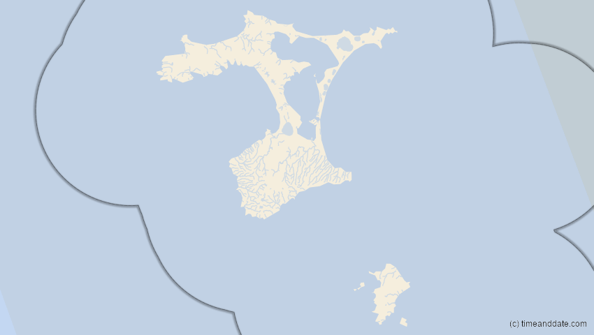 A map of Chatham-Inseln, Neuseeland, showing the path of the 12. Jul 2010 Totale Sonnenfinsternis