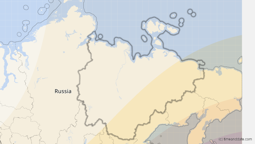A map of Sacha (Jakutien), Russland, showing the path of the 21. Mai 2012 Ringförmige Sonnenfinsternis