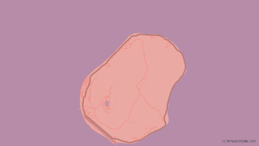 A map of Nauru, showing the path of the 10. Mai 2013 Ringförmige Sonnenfinsternis