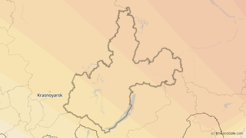 A map of Irkutsk, Russland, showing the path of the 10. Jun 2021 Ringförmige Sonnenfinsternis