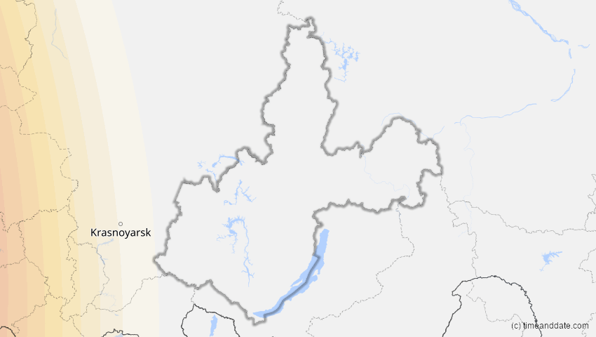 A map of Irkutsk, Russland, showing the path of the 25. Okt 2022 Partielle Sonnenfinsternis