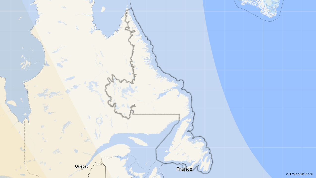 Solar Eclipses in Newfoundland and Labrador, Canada