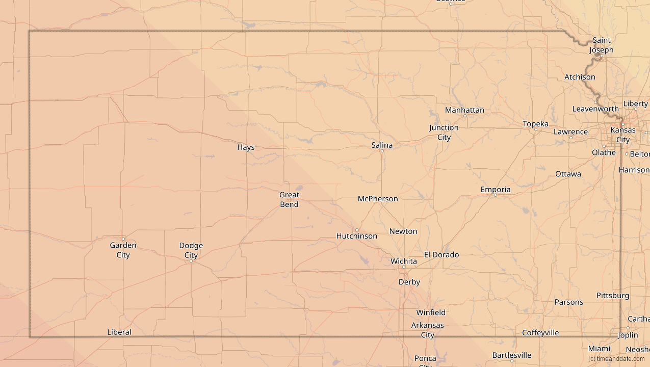 Solar Eclipses in Kansas, United States