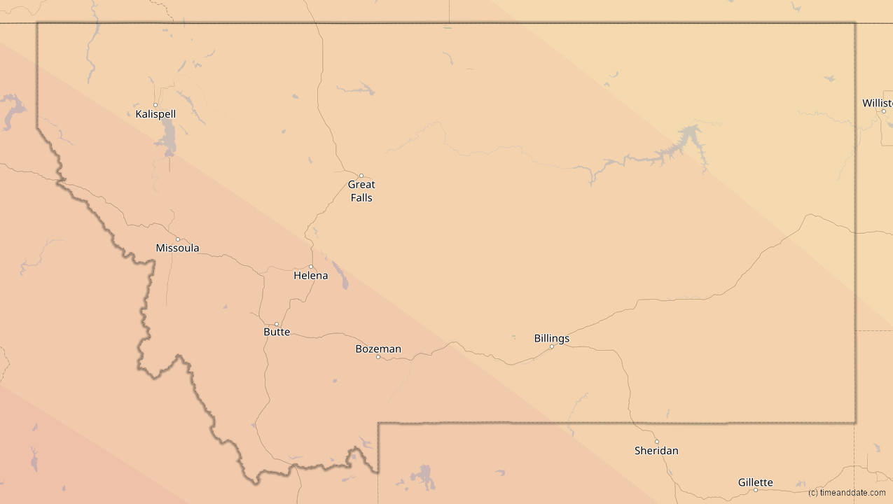 Solar Eclipses in Montana, United States