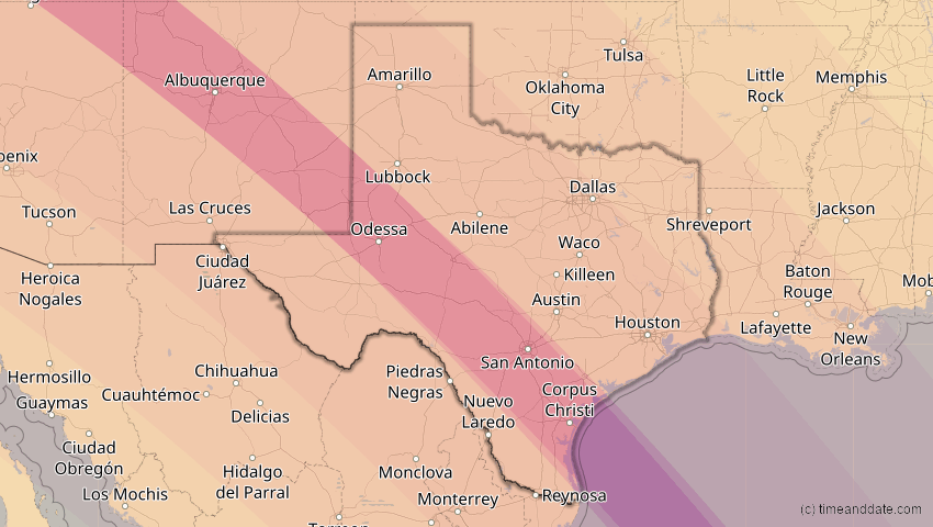 Oct 14 2023 Annular Solar Eclipse In Texas United States