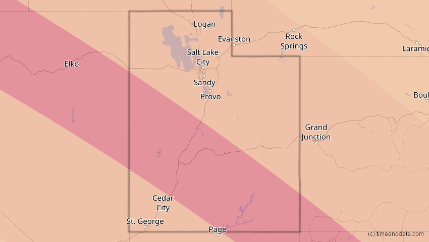 Solar Eclipses In Utah United States