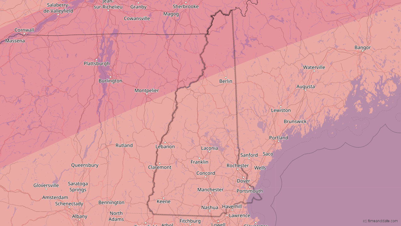 Apr 8, 2024 Total Solar Eclipse in New Hampshire, United States