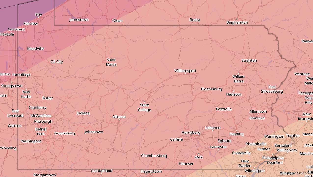 Apr 8, 2024 Total Solar Eclipse in Pennsylvania, United States