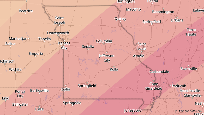 Apr 8 2024 Total Solar Eclipse In Missouri United States
