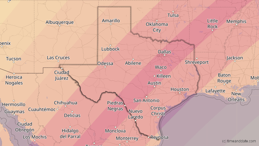 Apr 8 2024 Total Solar Eclipse In Texas United States