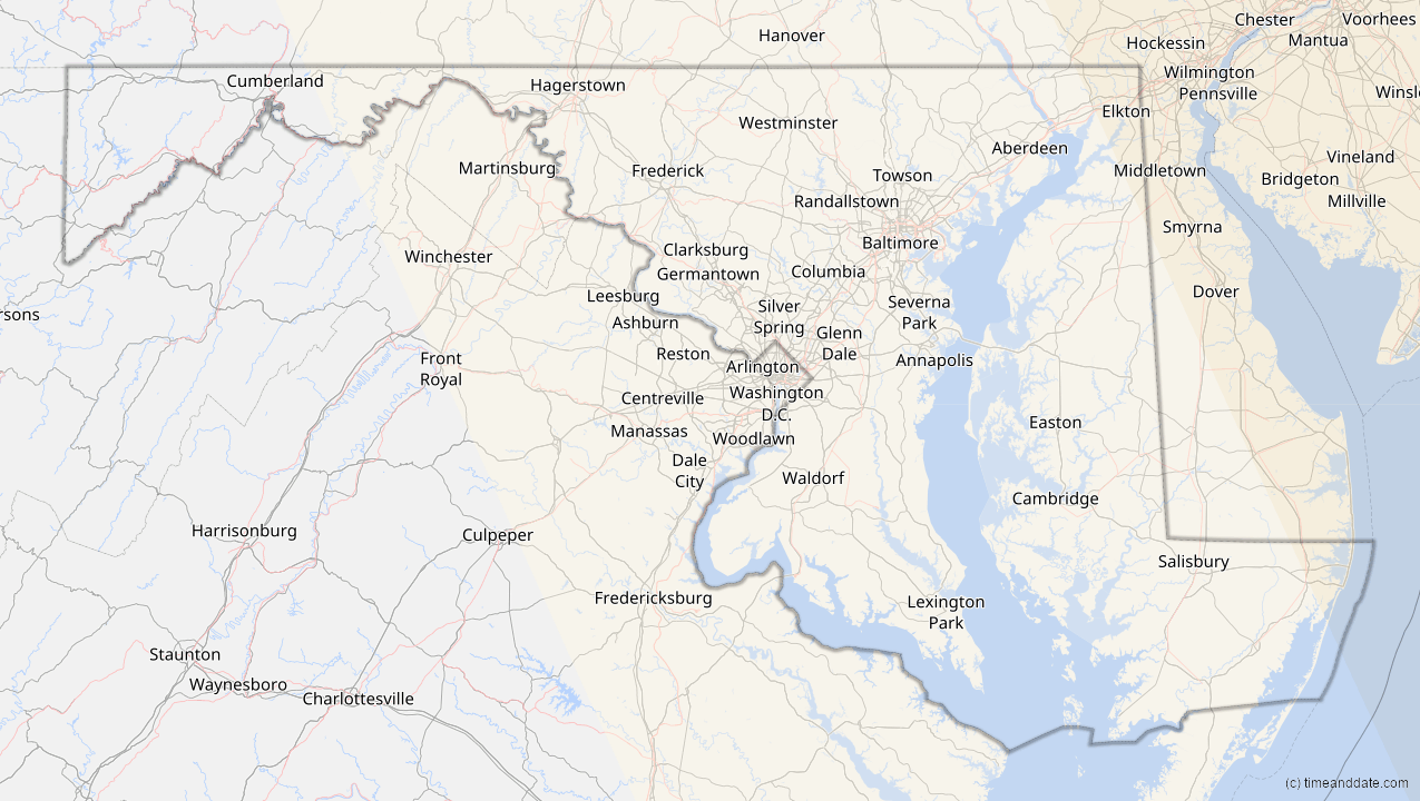 Mar 29, 2025 Partial Solar Eclipse in Maryland, United States