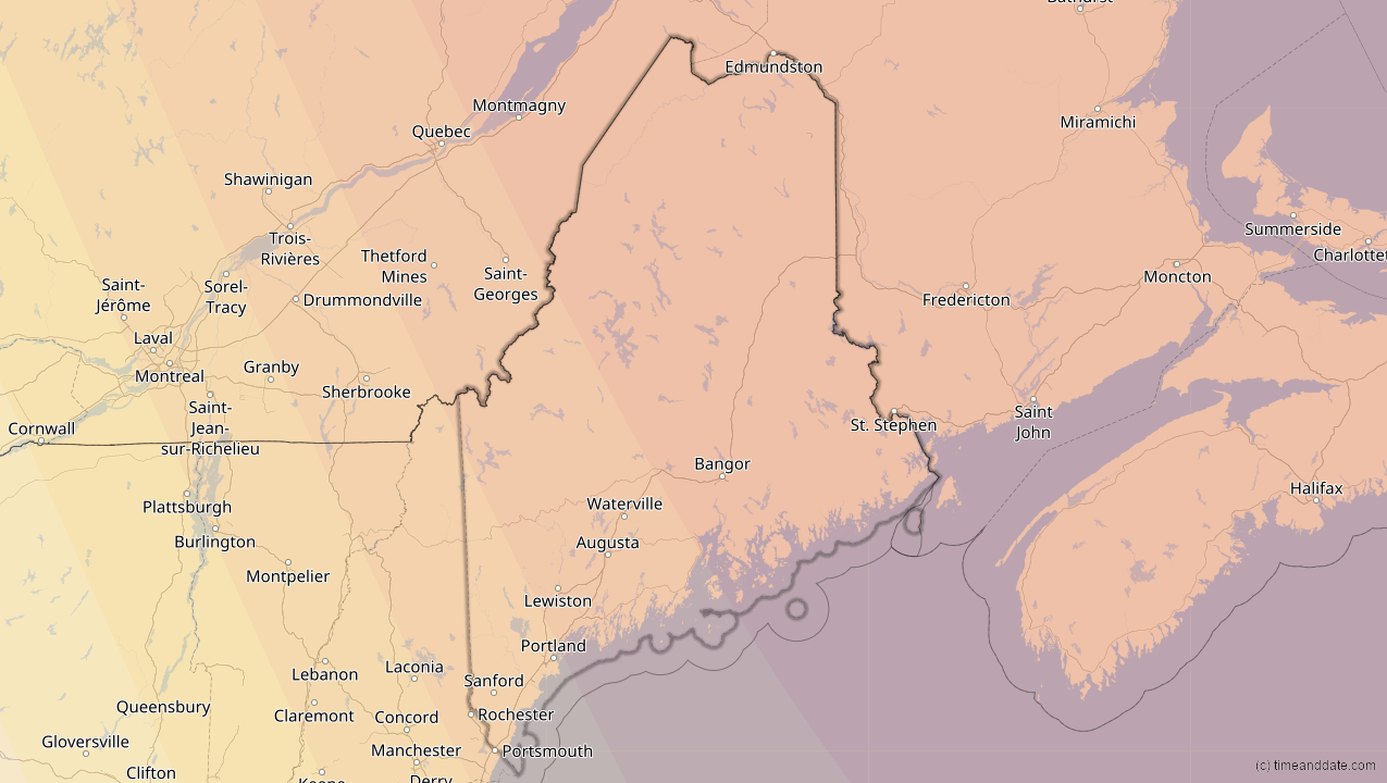 Mar 29, 2025 Partial Solar Eclipse in Maine, United States