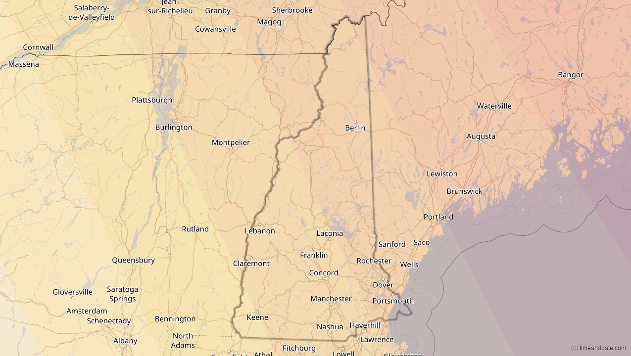 Mar 29, 2025 Partial Solar Eclipse in New Hampshire, United States