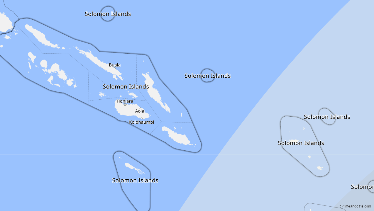 Solar Eclipses in Solomon Islands