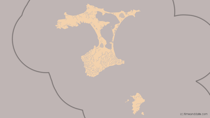 A map of Chatham-Inseln, Neuseeland, showing the path of the 22. Sep 2025 Partielle Sonnenfinsternis