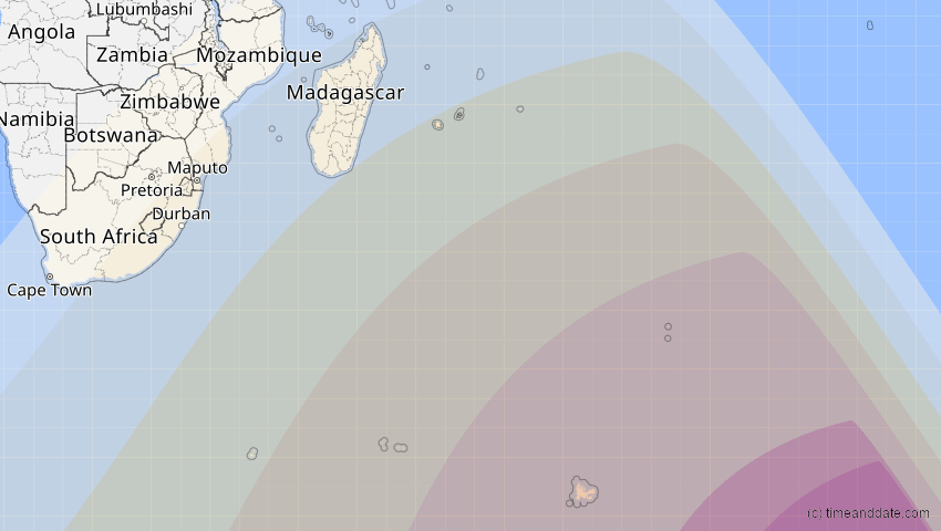 A map of French Southern Territories, showing the path of the Feb 17, 2026 Annular Solar Eclipse