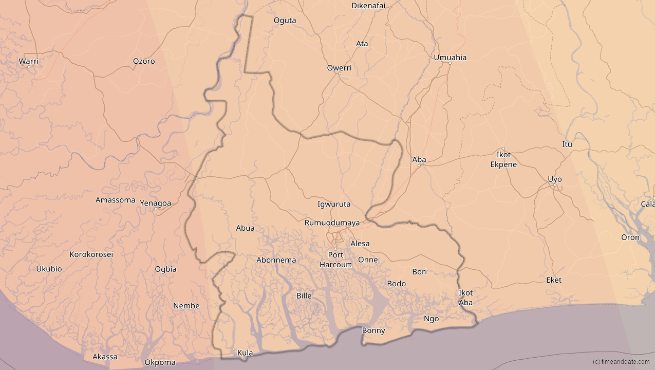 Solar Eclipses in Rivers, Nigeria