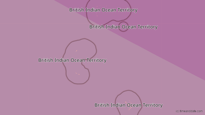 A map of British Indian Ocean Territory, showing the path of the Aug 2, 2027 Total Solar Eclipse