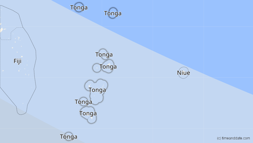 A map of Tonga, showing the path of the Jul 22, 2028 Total Solar Eclipse