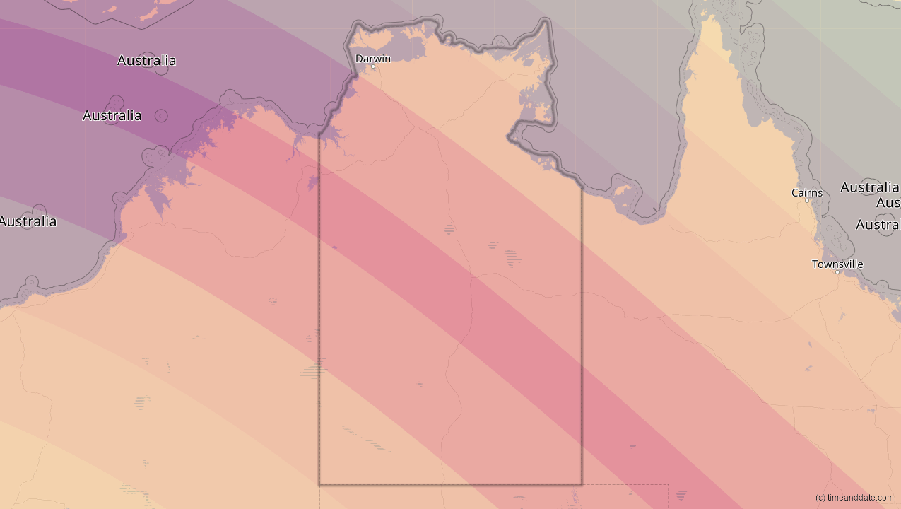 Jul 22, 2028 – Total Solar Eclipse in Northern Territory, Australia