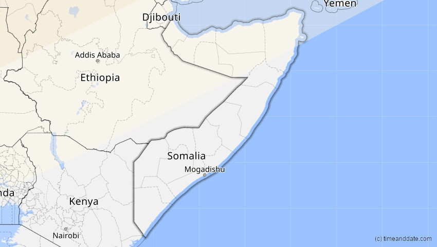 A map of Somalia, showing the path of the 1. Jun 2030 Ringförmige Sonnenfinsternis