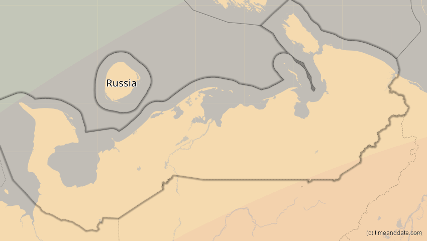 A map of Nenzen, Russland, showing the path of the 1. Jun 2030 Ringförmige Sonnenfinsternis