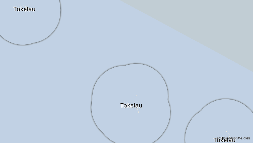 A map of Tokelau, showing the path of the 15. Nov 2031 Totale Sonnenfinsternis