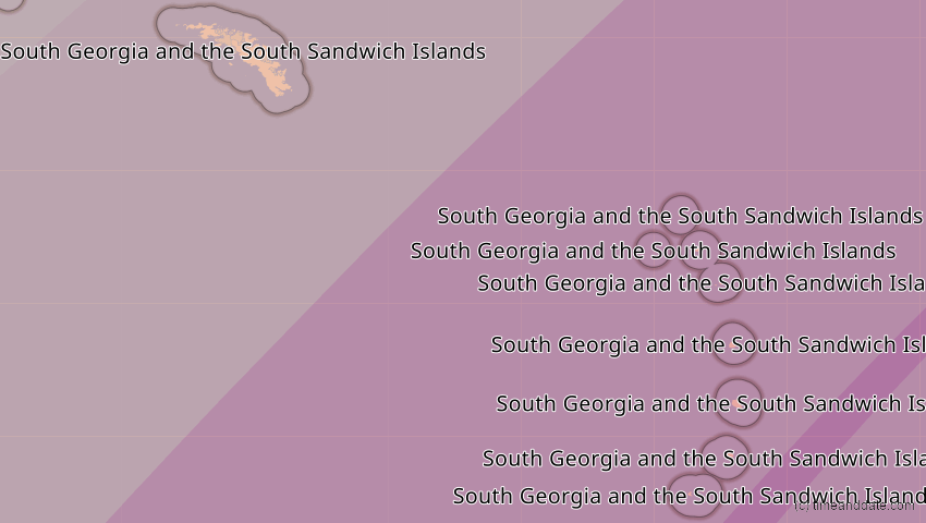 A map of Südgeorgien und die Südl. Sandwichinseln, showing the path of the 9. Mai 2032 Ringförmige Sonnenfinsternis