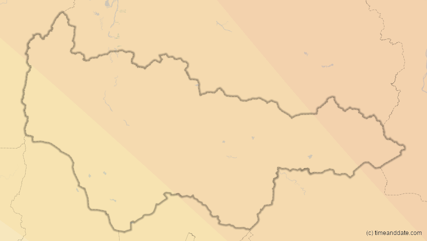 A map of Jugra, Russland, showing the path of the 3. Nov 2032 Partielle Sonnenfinsternis
