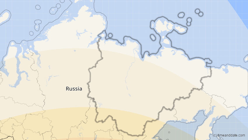 A map of Sacha (Jakutien), Russland, showing the path of the 2. Sep 2035 Totale Sonnenfinsternis