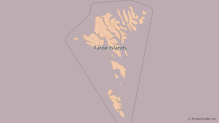 A map of Färöer, Dänemark, showing the path of the 21. Jun 2039 Ringförmige Sonnenfinsternis