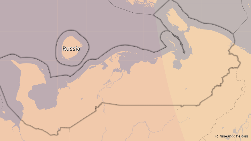 A map of Nenzen, Russland, showing the path of the 21. Jun 2039 Ringförmige Sonnenfinsternis