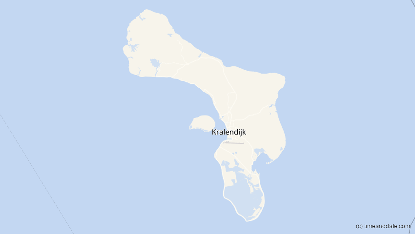 A map of Bonaire, Niederlande, showing the path of the 4. Nov 2040 Partielle Sonnenfinsternis