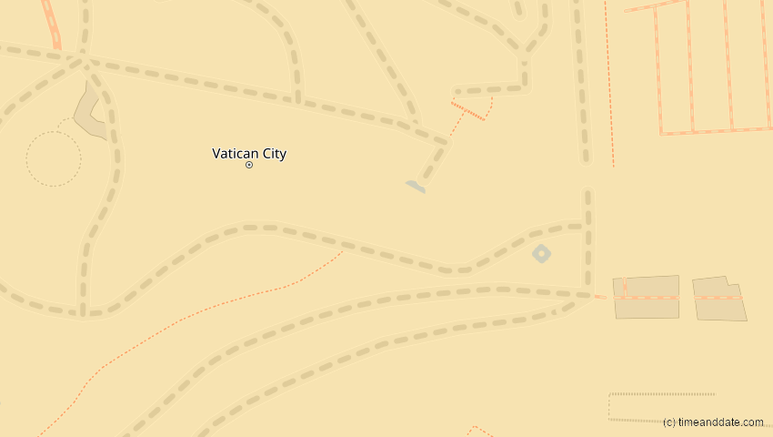 A map of Vatikanstadt, showing the path of the 11. Jun 2048 Ringförmige Sonnenfinsternis