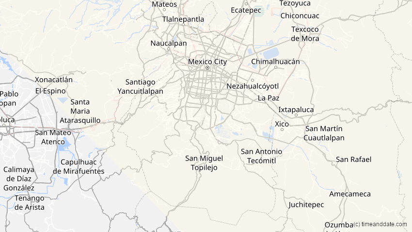 A map of Ciudad de México, Mexiko, showing the path of the 11. Jun 2048 Ringförmige Sonnenfinsternis