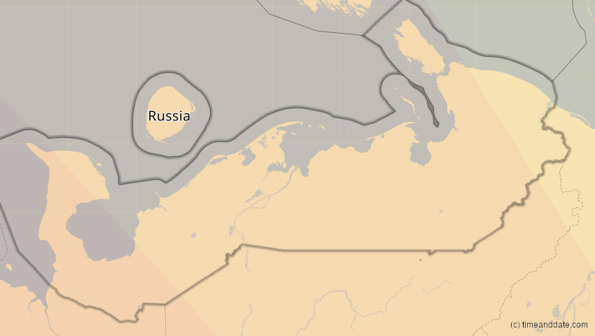 A map of Nenzen, Russland, showing the path of the 11. Jun 2048 Ringförmige Sonnenfinsternis