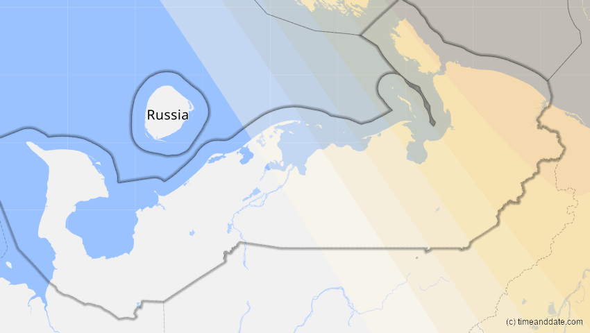 A map of Nenzen, Russland, showing the path of the 2. Sep 2054 Partielle Sonnenfinsternis
