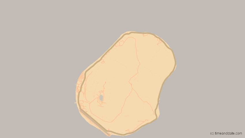 A map of Nauru, showing the path of the 17. Jan 2056 Ringförmige Sonnenfinsternis