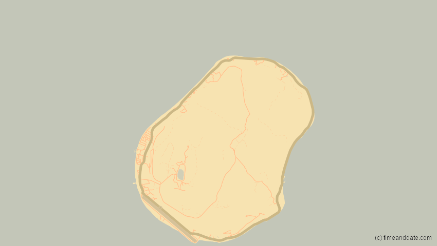 A map of Nauru, showing the path of the 13. Jul 2056 Ringförmige Sonnenfinsternis
