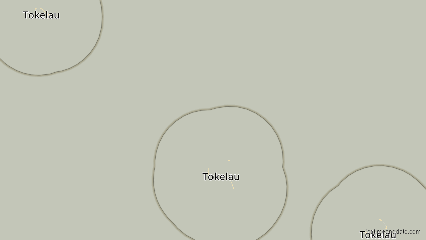 A map of Tokelau, showing the path of the 13. Jul 2056 Ringförmige Sonnenfinsternis