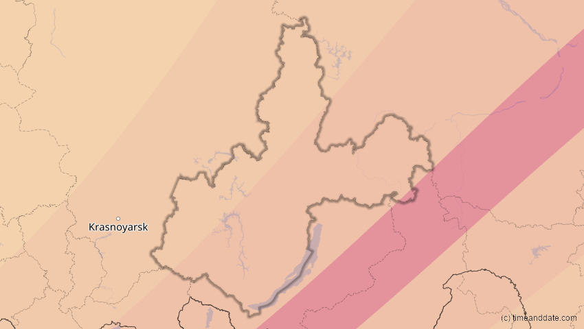 A map of Irkutsk, Russland, showing the path of the 2. Jul 2057 Ringförmige Sonnenfinsternis