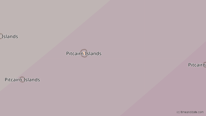 A map of Pitcairninseln, showing the path of the 11. Mai 2059 Totale Sonnenfinsternis