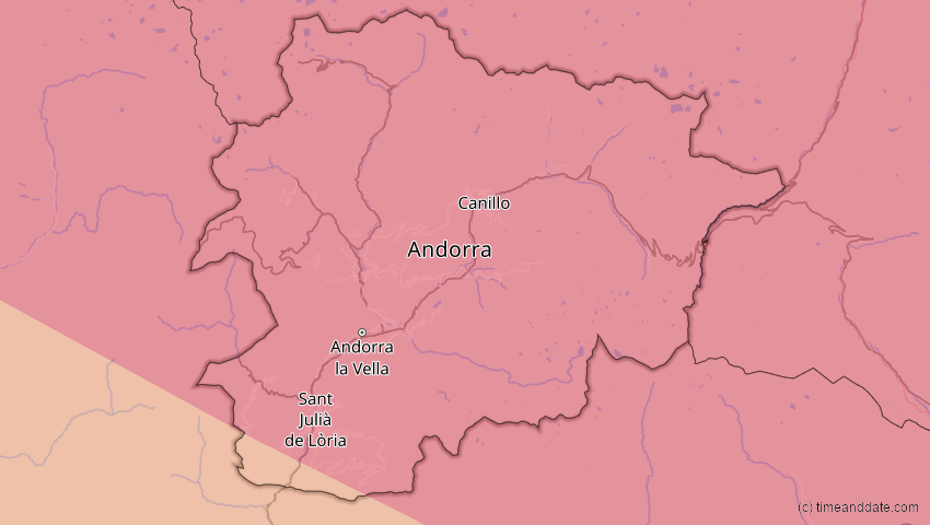 A map of Andorra, showing the path of the 5. Nov 2059 Ringförmige Sonnenfinsternis